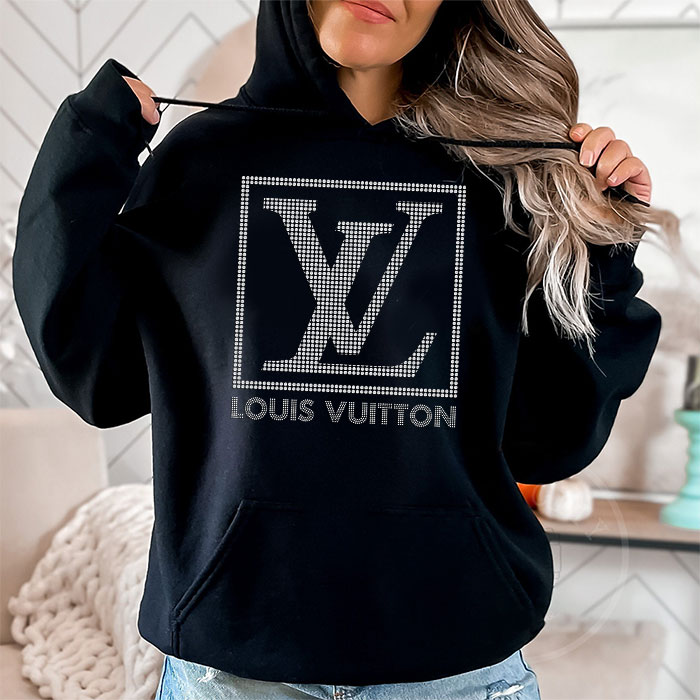 Louis-Vuitton-Logo-Luxury-Diamonds-Unisex-Pullover-Hoodie-HTB2603-1