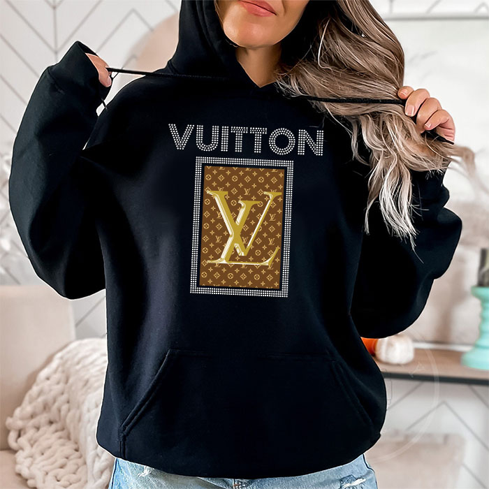 Louis-Vuitton-Logo-Luxury-Diamonds-Unisex-Pullover-Hoodie-HTB2604-1