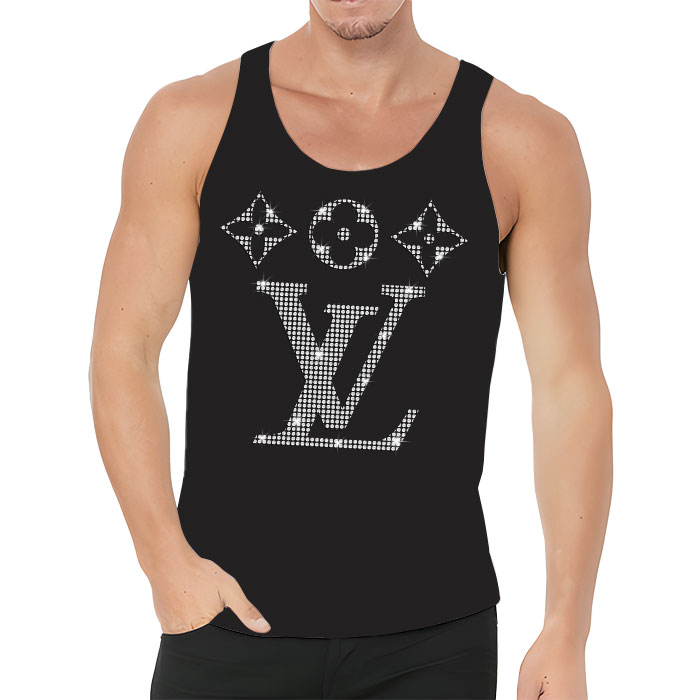 Louis-Vuitton-Logo-Luxury-Diamonds-Unisex-Tank-Top-TTTB2607-3