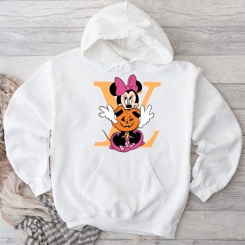 Louis Vuitton Logo Luxury Halloween Minnie Mouse Unisex Pullover Hoodie TB123