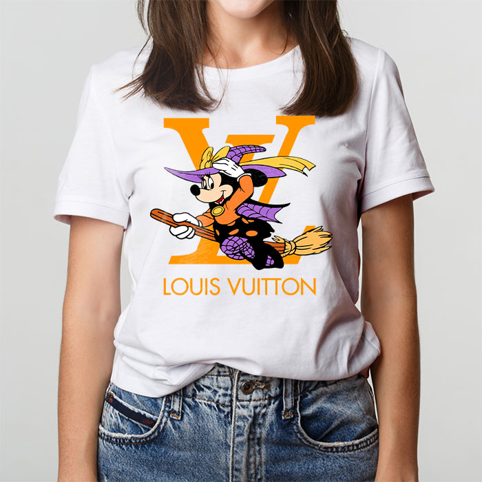 Louis-Vuitton-Logo-Luxury-Halloween-Pumpkin-Mickey-Mouse-Unisex-T-Shirt-NTB2651-1