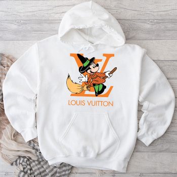 Louis Vuitton Logo Luxury Halloween Pumpkin Minnie Mouse Unisex Pullover Hoodie TB125