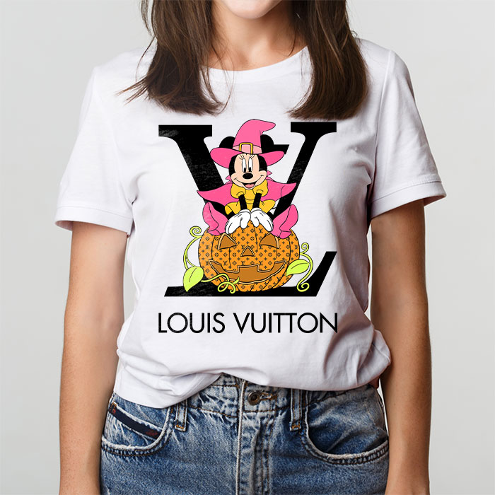 Louis-Vuitton-Logo-Luxury-Halloween-Pumpkin-Minnie-Mouse-Unisex-T-Shirt-NTB2648-1