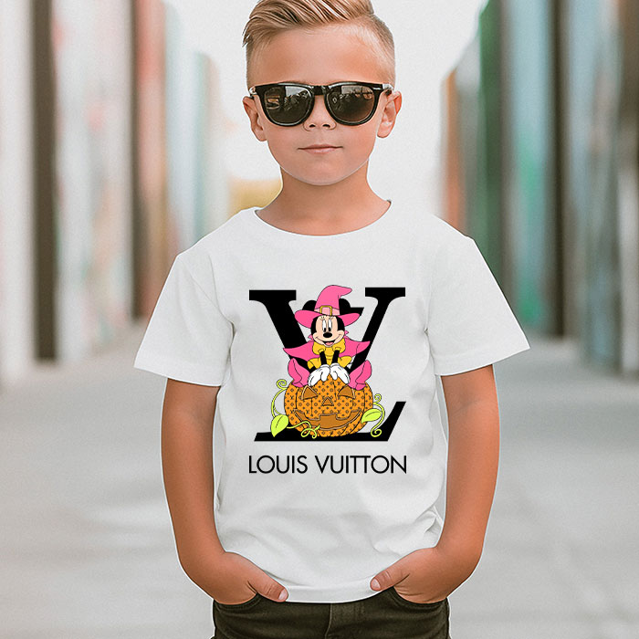 Louis-Vuitton-Logo-Luxury-Halloween-Pumpkin-Minnie-Mouse-Unisex-T-Shirt-NTB2648-4