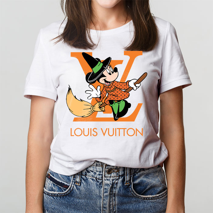 Louis-Vuitton-Logo-Luxury-Halloween-Pumpkin-Minnie-Mouse-Unisex-T-Shirt-NTB2649-1