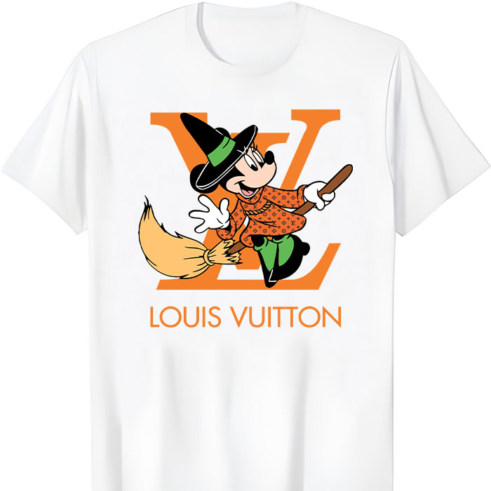 Louis-Vuitton-Logo-Luxury-Halloween-Pumpkin-Minnie-Mouse-Unisex-T-Shirt-NTB2649 Louis Vuitton Logo Luxury Halloween Pumpkin Minnie Mouse Unisex T-Shirt NTB2649