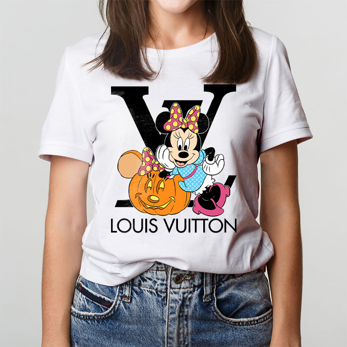 Louis-Vuitton-Logo-Luxury-Halloween-Pumpkin-Minnie-Mouse-Unisex-T-Shirt-NTB2650-1