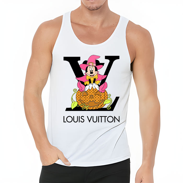 Louis-Vuitton-Logo-Luxury-Halloween-Pumpkin-Minnie-Mouse-Unisex-Tank-Top-TB076 Louis Vuitton Logo Luxury Halloween Pumpkin Minnie Mouse Unisex Tank Top TB076