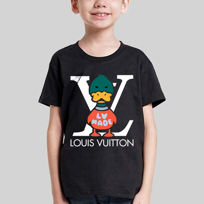 Louis-Vuitton-Logo-Luxury-Knit-Duck-Crewneck-LV-Unisex-T-Shirt-CB394-4