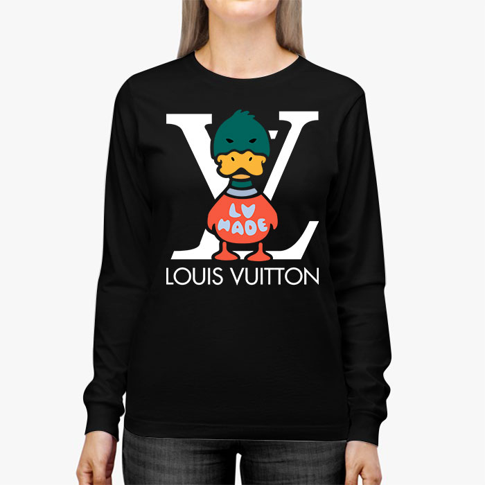 Louis-Vuitton-Logo-Luxury-Knit-Duck-Crewneck-Unisex-Kid-Long-Sleeve-Tee-TBL141-2