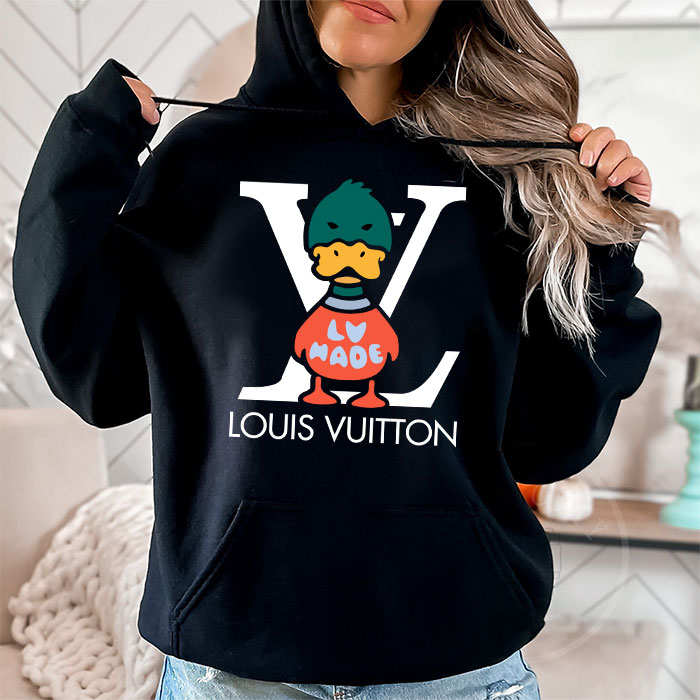 Louis-Vuitton-Logo-Luxury-Knit-Duck-Crewneck-Unisex-Pullover-Hoodie-TB147-1