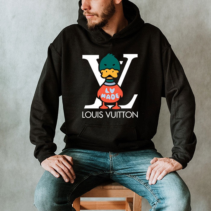 Louis-Vuitton-Logo-Luxury-Knit-Duck-Crewneck-Unisex-Pullover-Hoodie-TB147-2