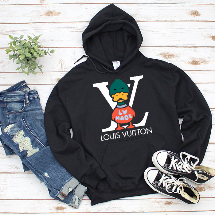 Louis-Vuitton-Logo-Luxury-Knit-Duck-Crewneck-Unisex-Pullover-Hoodie-TB147 Louis Vuitton Logo Luxury Knit Duck Crewneck Unisex Pullover Hoodie TB147