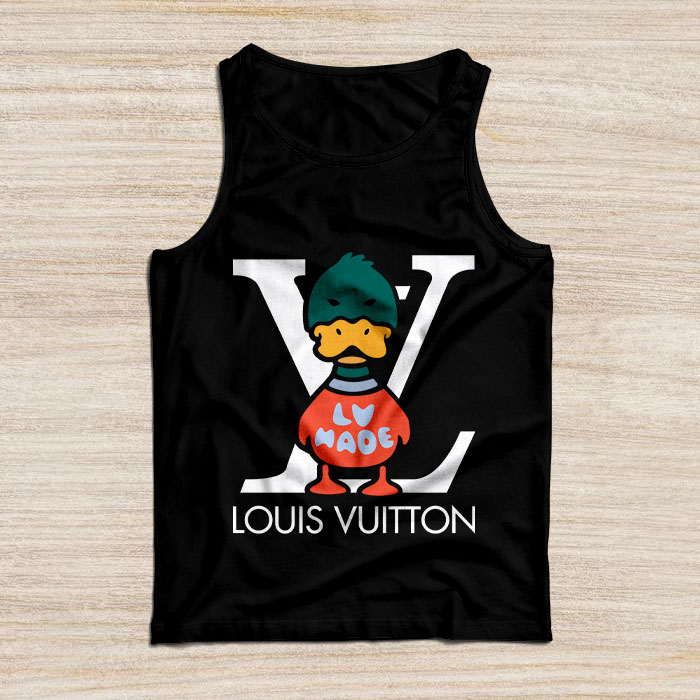 Louis-Vuitton-Logo-Luxury-Knit-Duck-Crewneck-Unisex-Tank-Top-TB084 Louis Vuitton Logo Luxury Knit Duck Crewneck Unisex Tank Top TB084