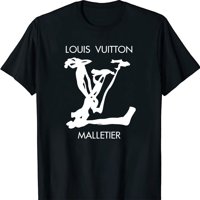 Louis-Vuitton-Logo-Luxury-Malletier-LV-Unisex-T-Shirt-CB454 Louis Vuitton Logo Luxury Malletier LV Unisex T-Shirt CB454