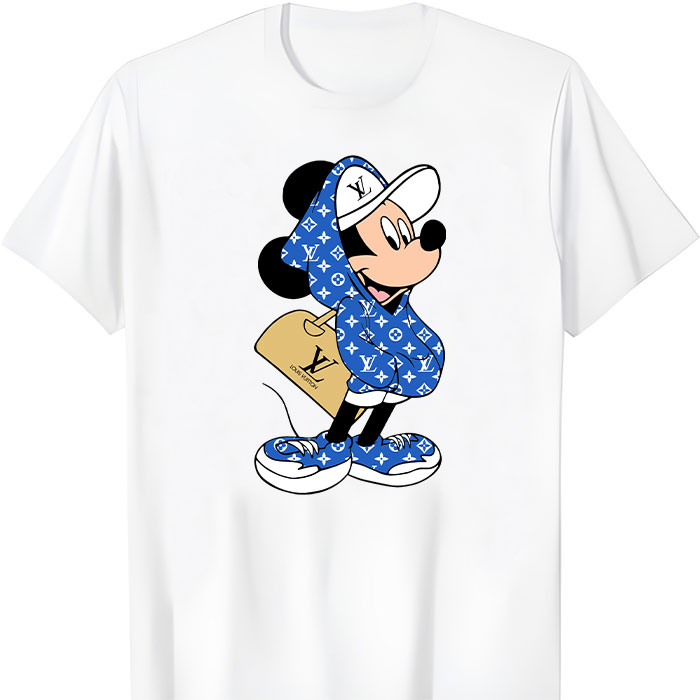 Louis-Vuitton-Logo-Luxury-Mickey-Mouse-Hoodies-With-Bag-LV-Unisex-T-Shirt-CB402 Louis Vuitton Logo Luxury Mickey Mouse Hoodies With Bag LV Unisex T-Shirt CB402