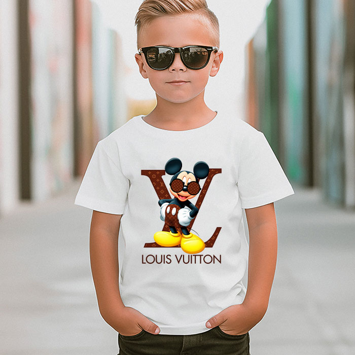 Louis-Vuitton-Logo-Luxury-Monogram-Canvas-Pattern-Mickey-Mouse-LV-Unisex-T-Shirt-CB397-4