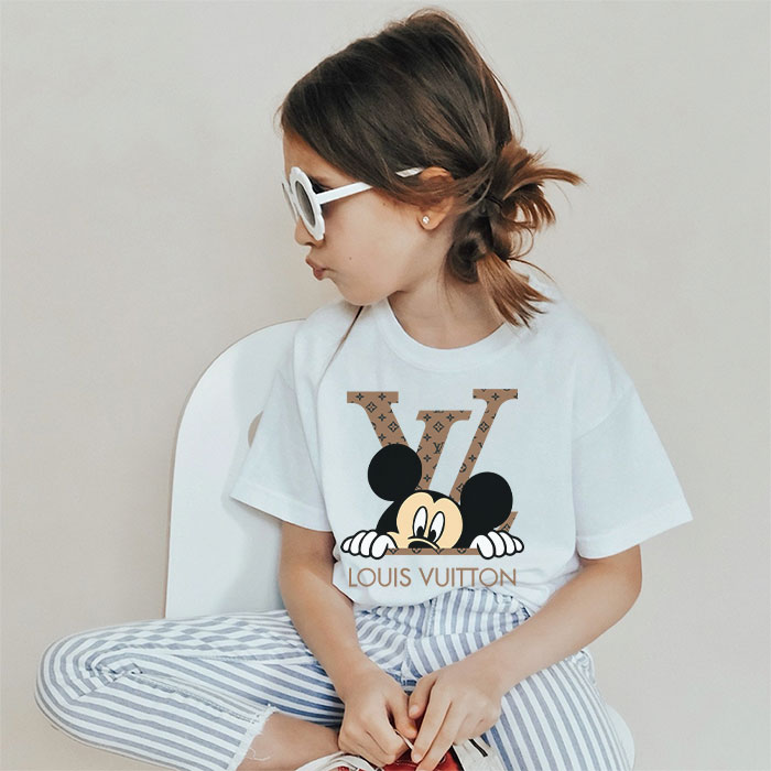 Louis-Vuitton-Logo-Luxury-Monogram-Canvas-Pattern-Mickey-Mouse-LV-Unisex-T-Shirt-CB419-3