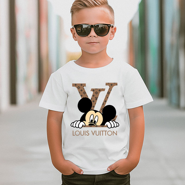 Louis-Vuitton-Logo-Luxury-Monogram-Canvas-Pattern-Mickey-Mouse-LV-Unisex-T-Shirt-CB419-4
