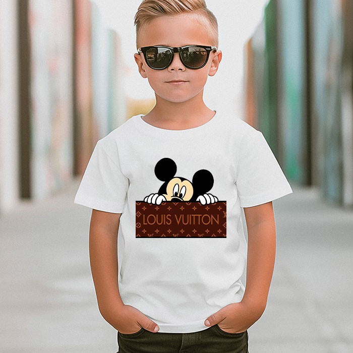 Louis-Vuitton-Logo-Luxury-Monogram-Canvas-Pattern-Mickey-Mouse-LV-Unisex-T-Shirt-CB420-4
