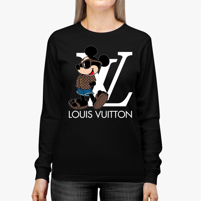 Louis-Vuitton-Logo-Luxury-Monogram-Canvas-Pattern-Mickey-Mouse-Unisex-Kid-Long-Sleeve-Tee-TBL145-2
