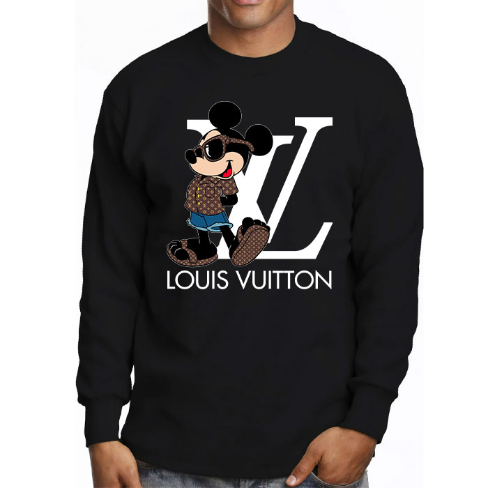 Louis-Vuitton-Logo-Luxury-Monogram-Canvas-Pattern-Mickey-Mouse-Unisex-Kid-Long-Sleeve-Tee-TBL145-3
