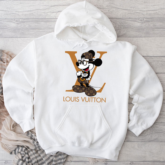Louis-Vuitton-Logo-Luxury-Monogram-Canvas-Pattern-Mickey-Mouse-Unisex-Pullover-Hoodie-TB153 Louis Vuitton Logo Luxury Monogram Canvas Pattern Mickey Mouse Unisex Pullover Hoodie TB153