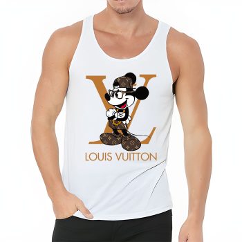 Louis Vuitton Logo Luxury Monogram Canvas Pattern Mickey Mouse Unisex Tank Top TB090