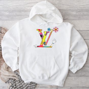 Louis Vuitton Logo Luxury Takashi Murakami Flower Unisex Pullover Hoodie TB191