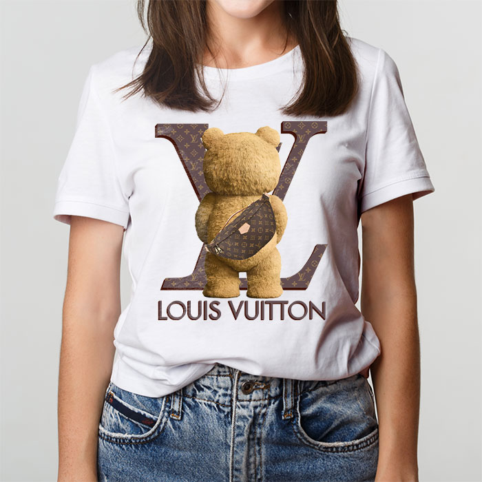 Louis-Vuitton-Logo-Luxury-Teddy-Bear-Unisex-T-Shirt-NTB2687-1