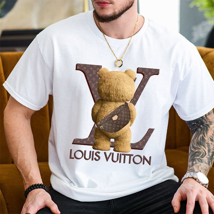 Louis-Vuitton-Logo-Luxury-Teddy-Bear-Unisex-T-Shirt-NTB2687-2