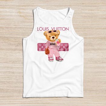 Louis Vuitton Logo Luxury Teddy Bear Unisex Tank Top NTB2560