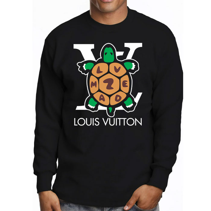 Louis-Vuitton-Logo-Luxury-Turtle-Humanmade-Unisex-Kid-Long-Sleeve-Tee-TBL160-3