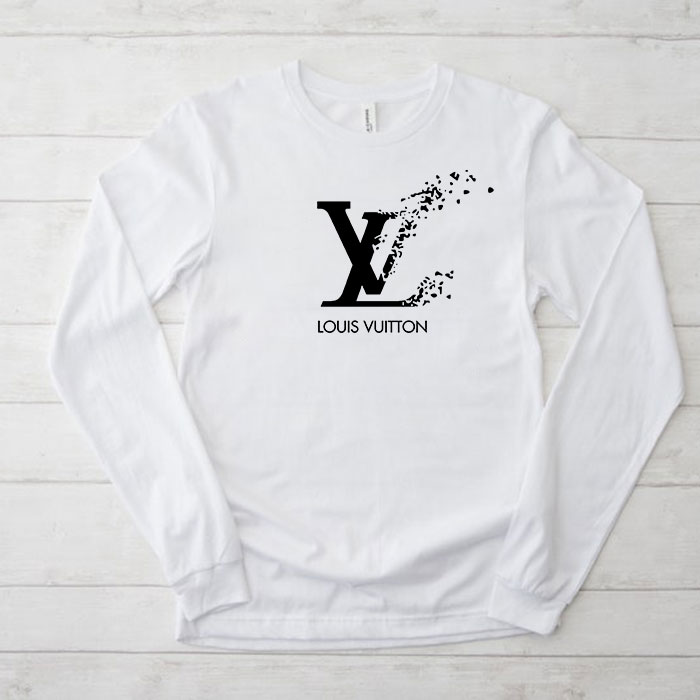 Louis-Vuitton-Logo-Luxury-Unisex-Kid-Long-Sleeve-Tee-TBL181 Louis Vuitton Logo Luxury Unisex & Kid Long Sleeve Tee TBL181