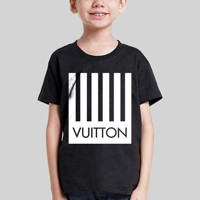 Louis-Vuitton-Logo-Luxury-With-Barcode-Logo-LV-Unisex-T-Shirt-CB453-4