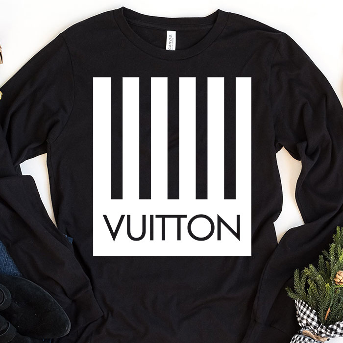 Louis-Vuitton-Logo-Luxury-With-Barcode-Logo-Unisex-Kid-Long-Sleeve-Tee-TBL200 Louis Vuitton Logo Luxury With Barcode Logo Unisex & Kid Long Sleeve Tee TBL200