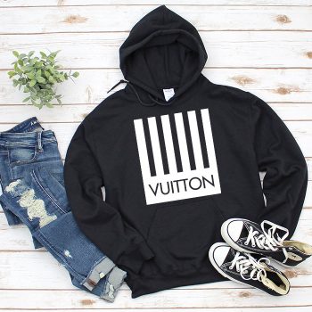 Louis Vuitton Logo Luxury With Barcode Logo Unisex Pullover Hoodie TB206