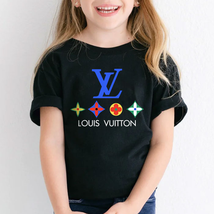 Louis-Vuitton-Logo-Luxury-With-Color-Monogram-LV-Unisex-T-Shirt-CB451-3
