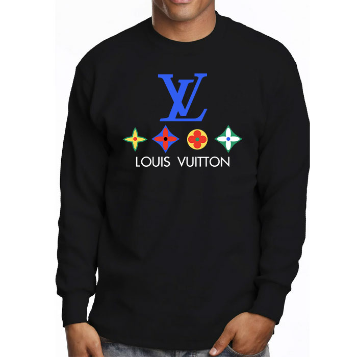 Louis-Vuitton-Logo-Luxury-With-Color-Monogram-Unisex-Kid-Long-Sleeve-Tee-TBL198-3