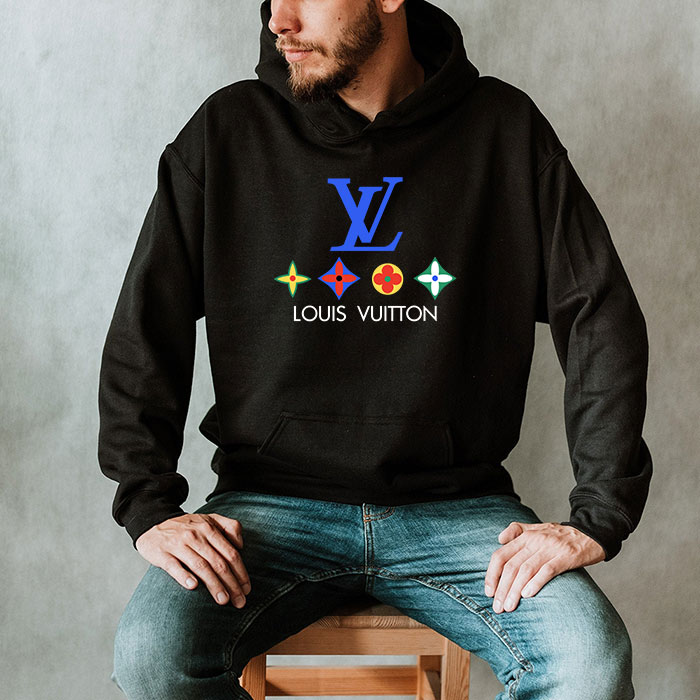 Louis-Vuitton-Logo-Luxury-With-Color-Monogram-Unisex-Pullover-Hoodie-TB204-2