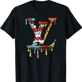 Louis Vuitton Luxury Comic Boom Pattern LV Unisex T-Shirt CB430