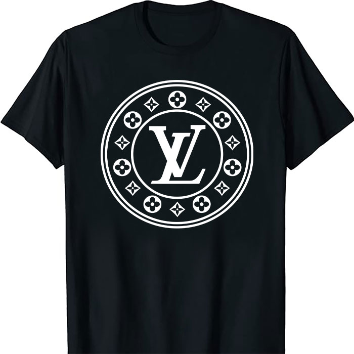 Louis-Vuitton-Luxury-Logo-Circle-LV-Unisex-T-Shirt-CB432 Louis Vuitton Luxury Logo Circle LV Unisex T-Shirt CB432