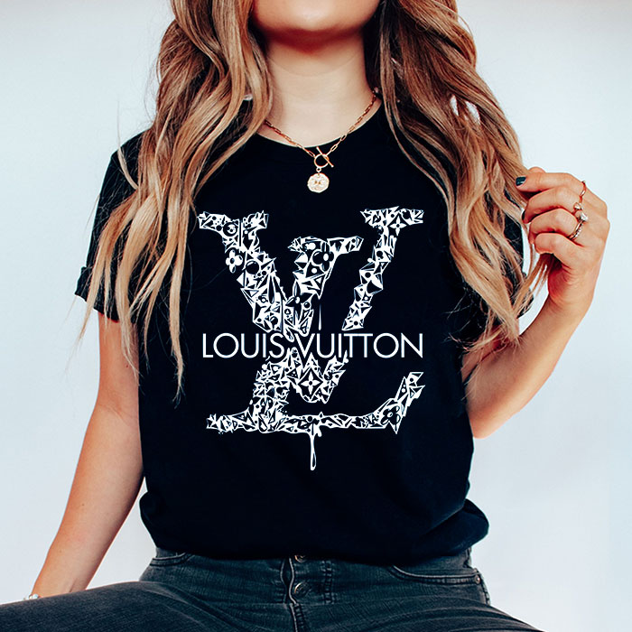 Louis-Vuitton-Luxury-Logo-LV-Unisex-T-Shirt-CB427-1