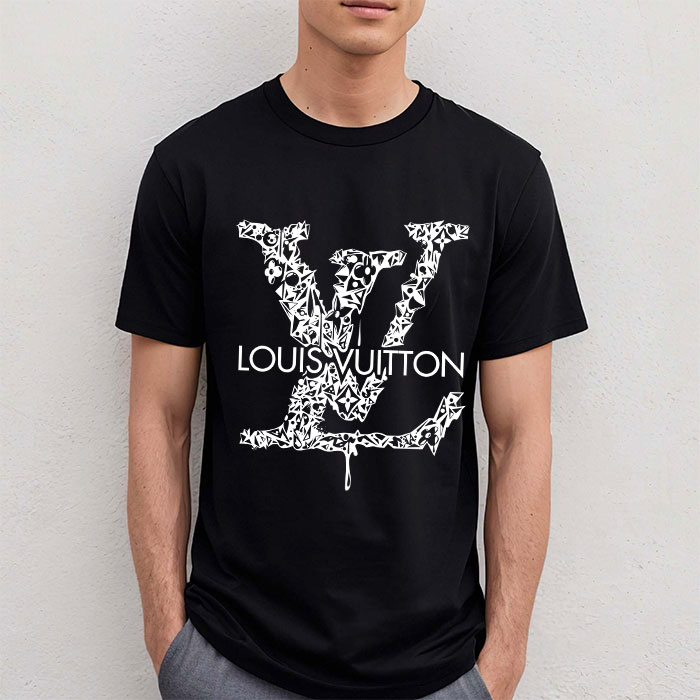 Louis-Vuitton-Luxury-Logo-LV-Unisex-T-Shirt-CB427-2