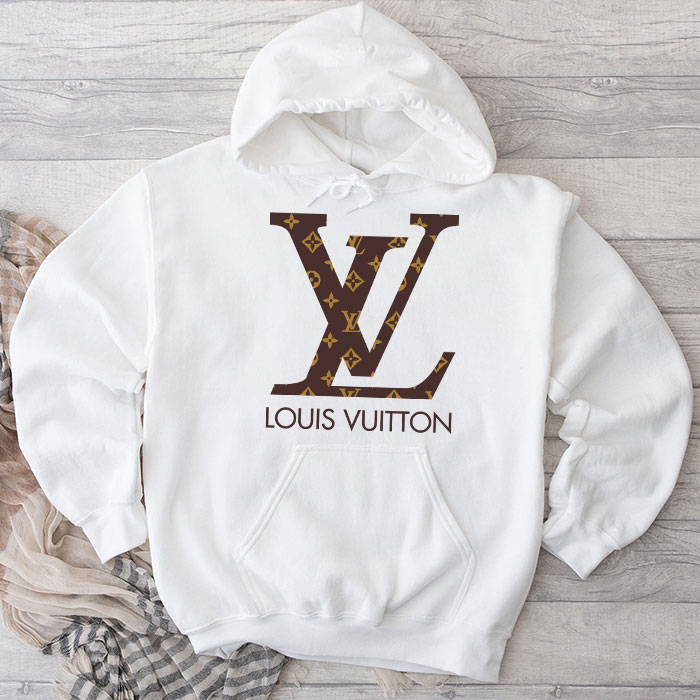 Louis-Vuitton-Luxury-Logo-Monogram-Canvas-Pattern-Unisex-Pullover-Hoodie-TB186 Louis Vuitton Luxury Logo Monogram Canvas Pattern Unisex Pullover Hoodie TB186