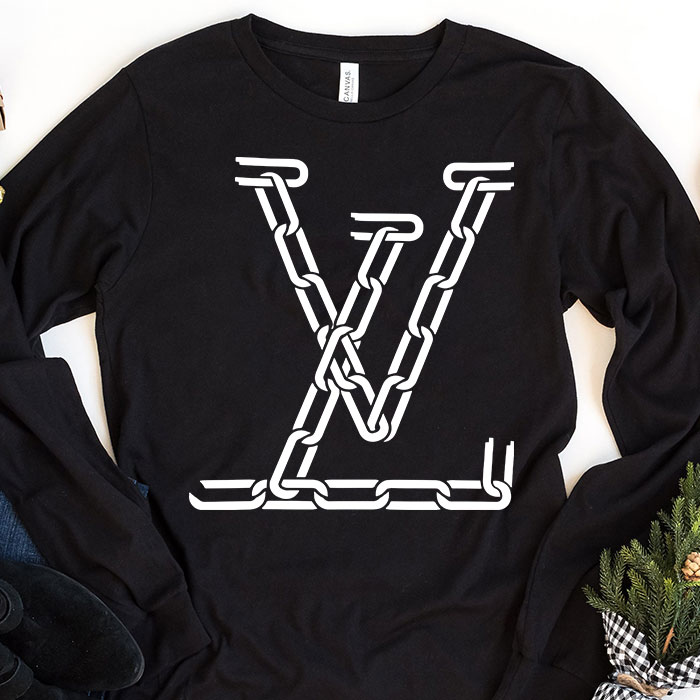 Louis-Vuitton-Luxury-Logo-Unisex-Kid-Long-Sleeve-Tee-TBL176 Louis Vuitton Luxury Logo Unisex & Kid Long Sleeve Tee TBL176
