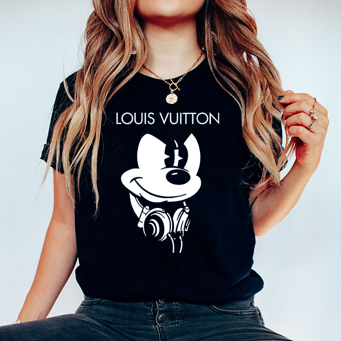 Louis-Vuitton-Mickey-Mouse-LV-Unisex-T-Shirt-CB392-1