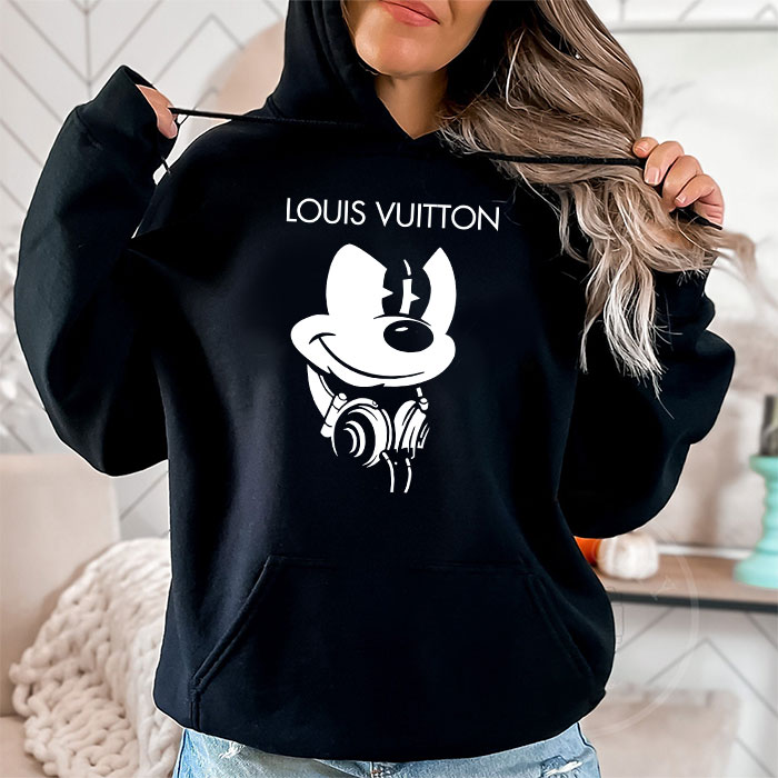 Louis-Vuitton-Mickey-Mouse-Unisex-Pullover-Hoodie-TB145-1
