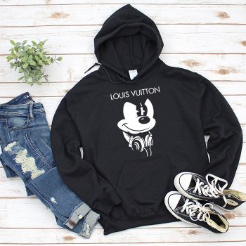 Louis Vuitton Mickey Mouse Unisex Pullover Hoodie TB145
