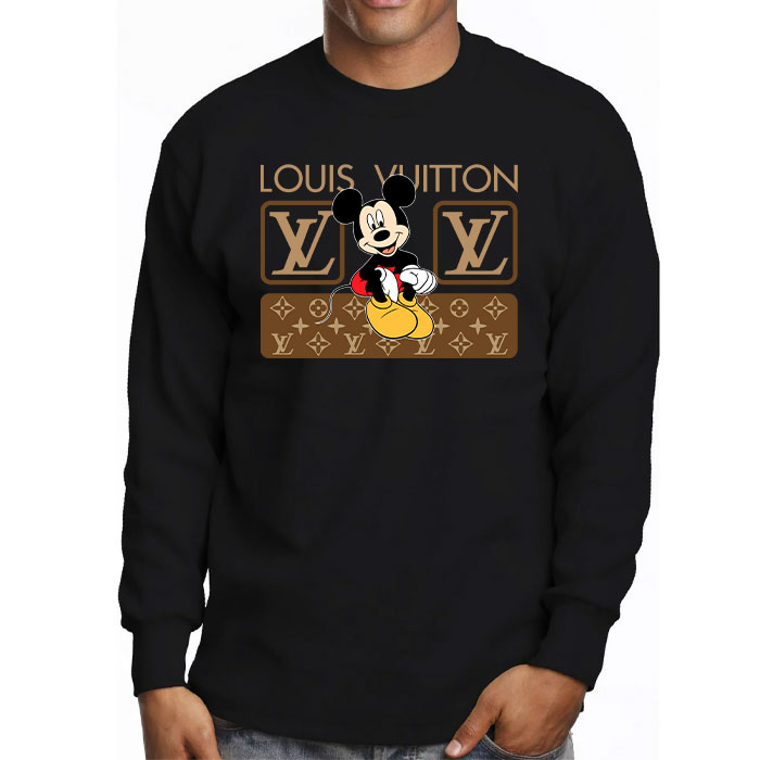Louis-Vuitton-Monogram-Canvas-Pattern-Mickey-Mouse-Unisex-Kid-Long-Sleeve-Tee-TBL156-4